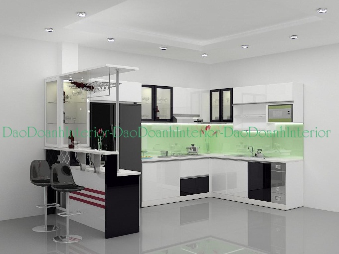 Tủ bếp TBDD1525 với gam màu thanh lịch , sang trọng Tủ bếp TBDD1525 với gam màu thanh lịch , sang trọng