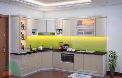 Thiết kế thi công tủ bếp nhà anh Tâm -Quận 2 Thiết kế thi công tủ bếp nhà anh Tâm - Quận 2