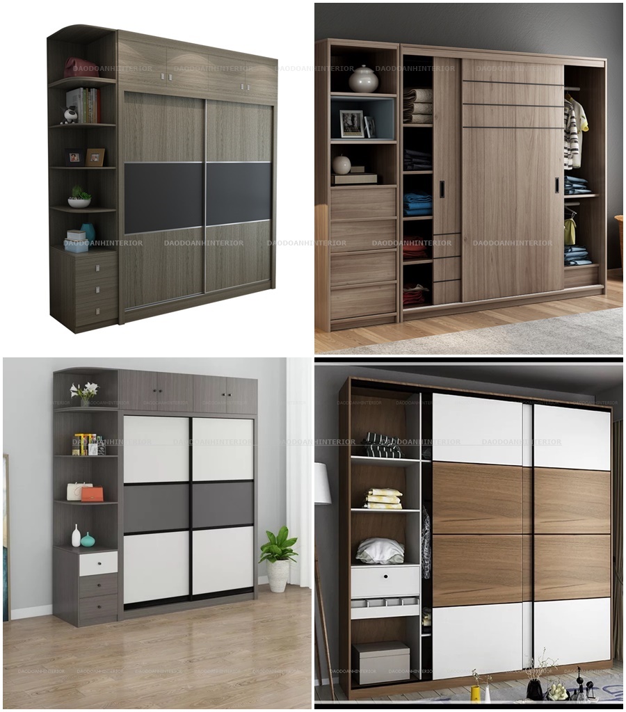 Mẫu tủ quần áo gỗ cọng nghiệp MDF chống ẩm Mẫu tủ quần áo gỗ cọng nghiệp MDF chống ẩm