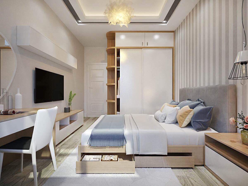 Thiết kế thi công nội thất căn hộ chung cư 1 phòng ngủ tại Sunshine -Avenue Thiết kế thi công nội thất căn hộ chung cư 1 phòng ngủ tại Sunshine -Avenue