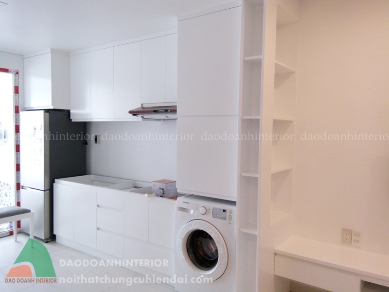 Nhà bếp được thi công với những món nội thất nhỏ gọn Nhà bếp được thi công với những món nội thất nhỏ gọn