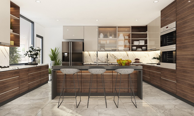 Tủ bếp acrylic, thùng tủ làm bằng chất liệu gỗ nhựa WPP Tủ bếp acrylic, thùng tủ làm bằng chất liệu gỗ nhựa WPP