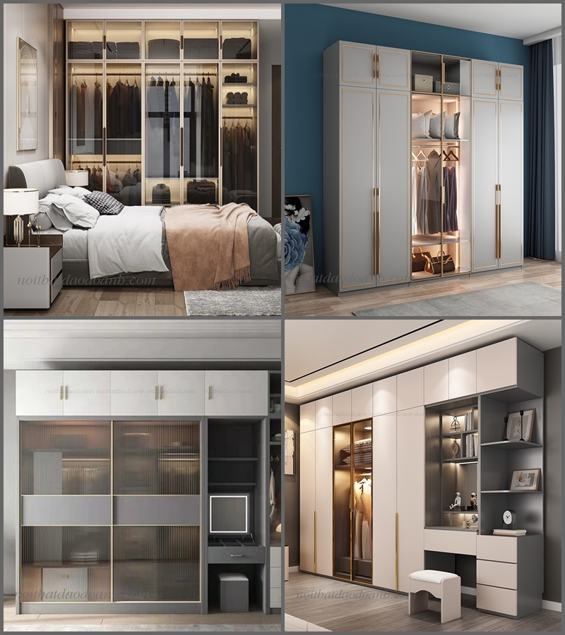 Mẫu tủ áo cánh kính cao cấp Mẫu tủ áo cánh kính cao cấp