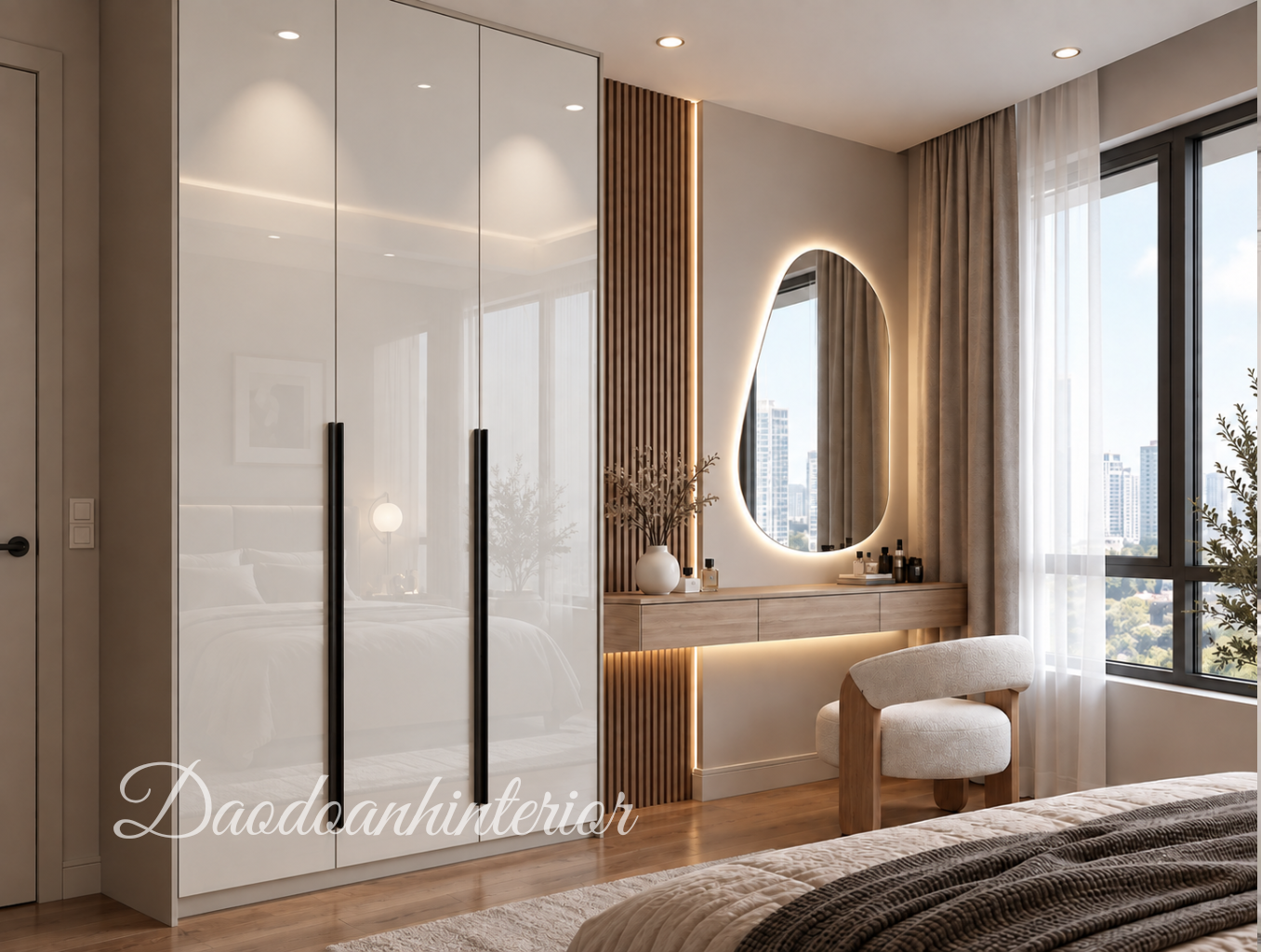 Mẫu tủ quần áo Acrylic đẹp hiện đại Mẫu tủ quần áo Acrylic đẹp hiện đại