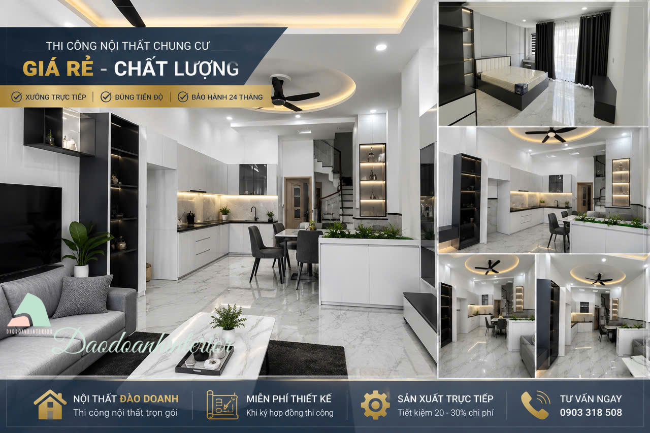 Thi công nội thất chung cư giá rẻ tại TP.HCM hoàn thiện phòng ngủ và bếp Thi công nội thất chung cư giá rẻ tại TP.HCM hoàn thiện phòng ngủ và bếp