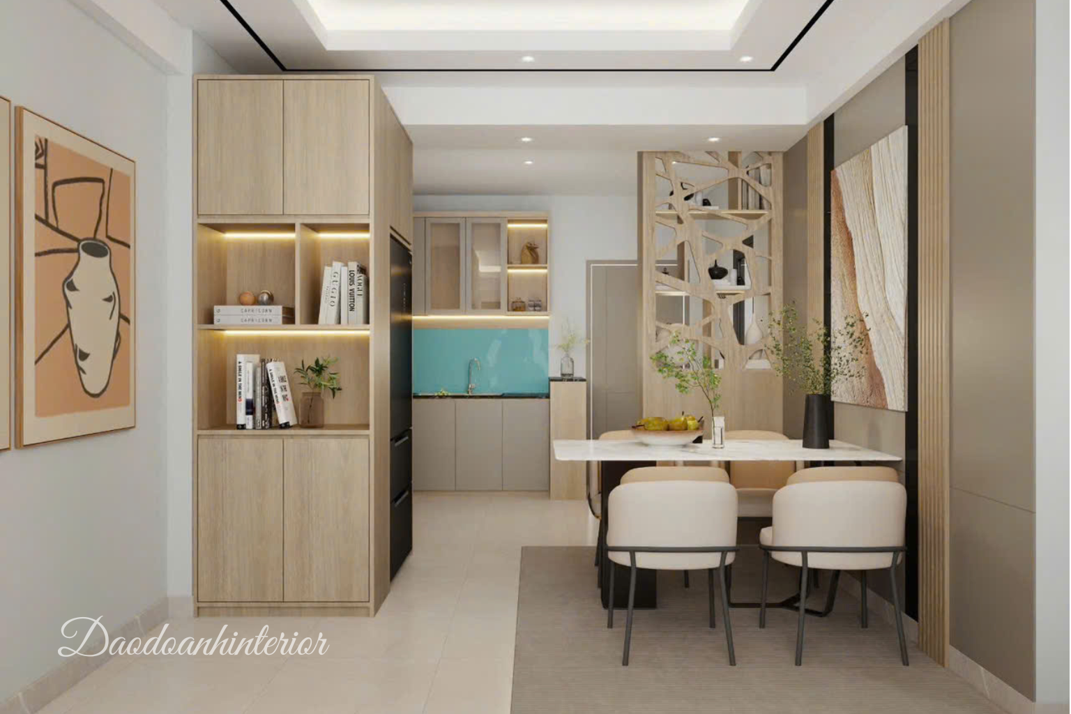 Thi công nội thất phòng bếp chung cư nhỏ Thi công nội thất phòng bếp chung cư nhỏ