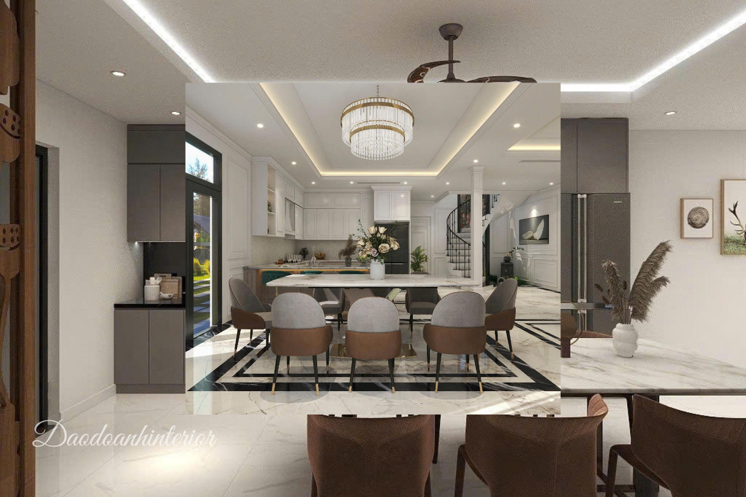 Thi công nội thất phòng bếp theo bản vẽ thiết kế Thi công nội thất phòng bếp theo bản vẽ thiết kế