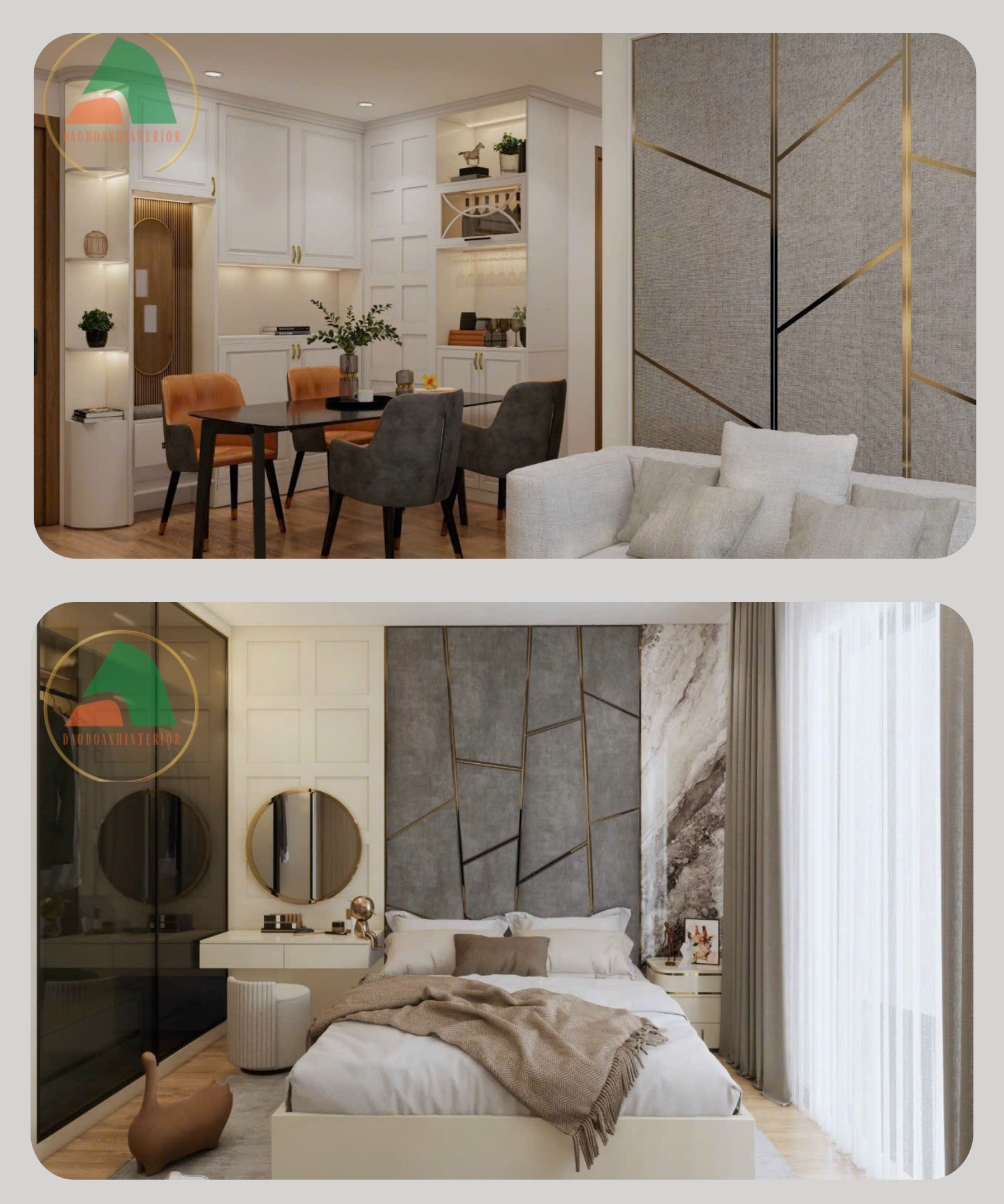 Thiết kế thi công nội thất phòng ngủ hiện đại Thiết kế thi công nội thất phòng ngủ hiện đại
