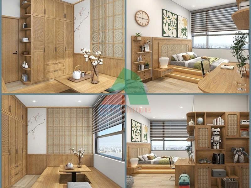 Thiết kế thi công nội thất nhà phố phong cách Nhật Bản Thiết kế thi công nội thất nhà phố phong cách Nhật Bản