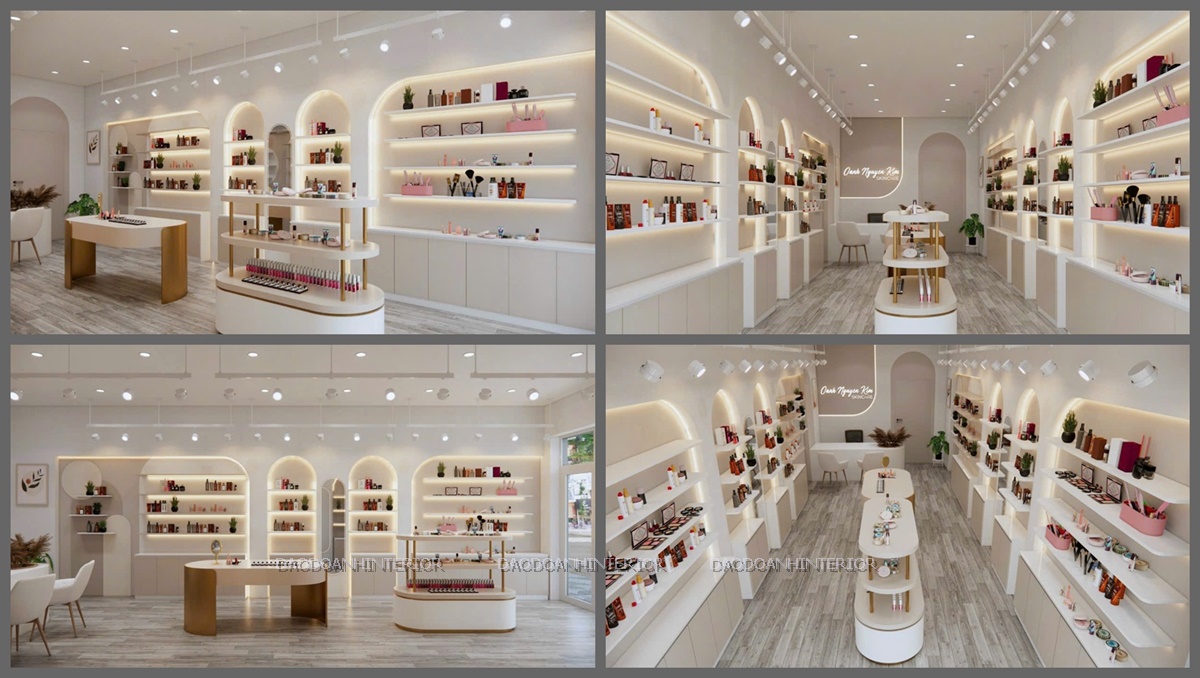 thiết kế thi công nội thất shop mỹ phẩm thiết kế thi công nội thất shop mỹ phẩm