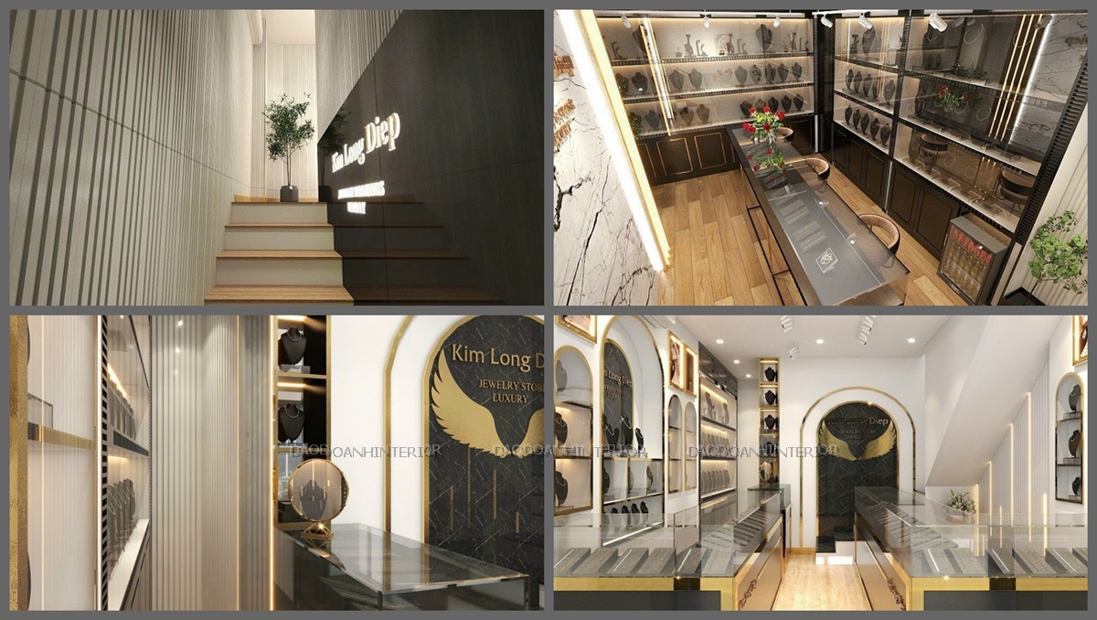 thiết kế thi công nội thất showrom trang sức thiết kế thi công nội thất showrom trang sức