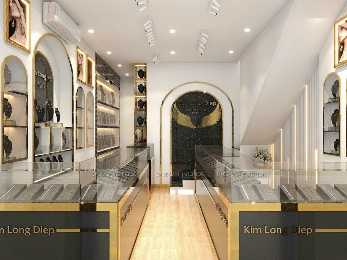 thiết kế thi công nội thất showrom trang sức thiết kế thi công nội thất showrom trang sức