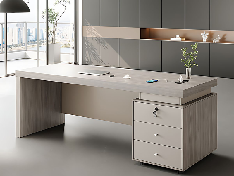 Bàn Làm Việc Có Hộc Tủ – 3 Mẫu Đẹp, Tiện Dụng