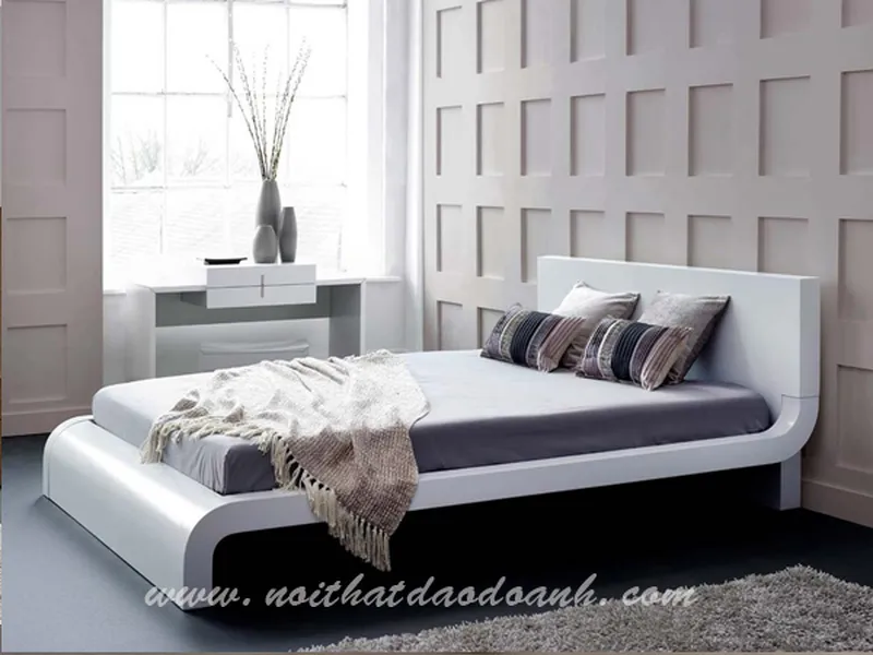 Giường gỗ công nghiệp MDF sơn PU