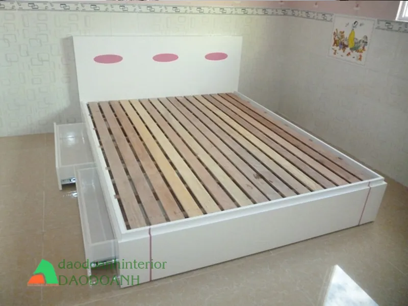 Giường ngủ có ngăn kéo phù hợp Bé Gái