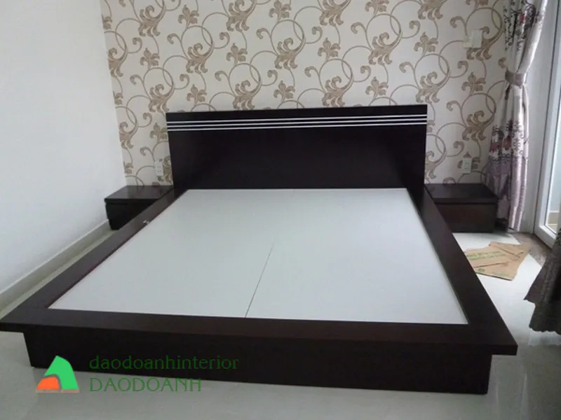 Giường ngủ kiểu nhật đơn giản,hiện đại GNDD38