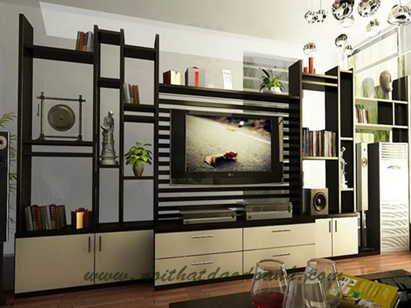 Kệ tivi gỗ công nghiệp phòng khách KTV118
