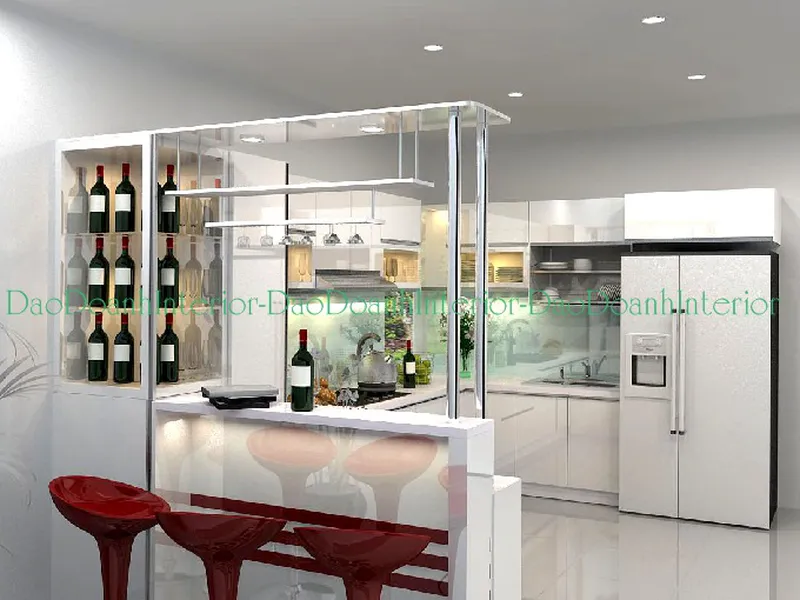 Phong cách nội thất phòng bếp nhà phố hiện đại