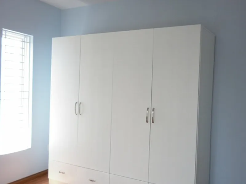 Tủ áo 4 cánh màu trắng TADD02