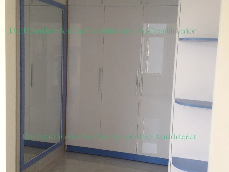 Tủ áo gỗ công nghiệp ,cánh cửa Acrylic bóng gương,TADD25