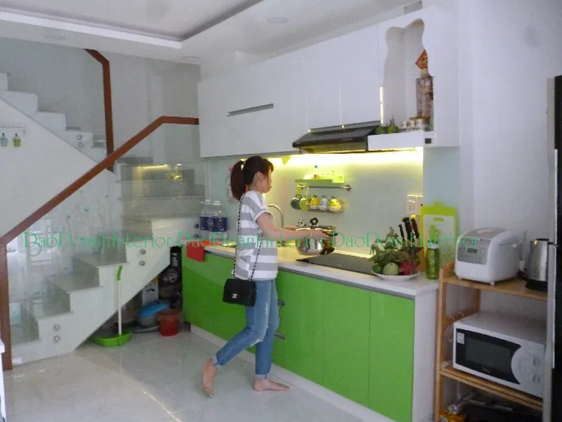 Tủ bếp Acrylic nhà Anh Vinh -Quận 11