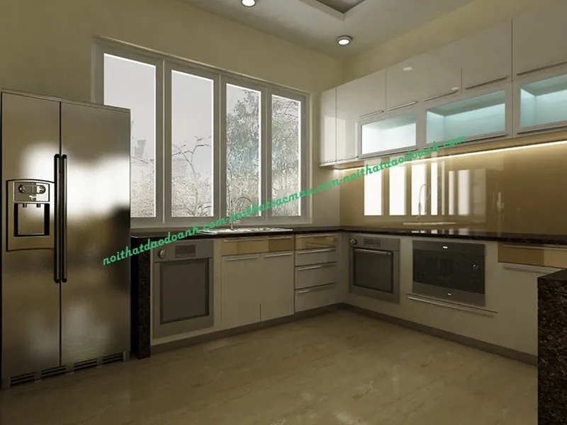 TỦ BẾP ACRYLIC TBDD1504