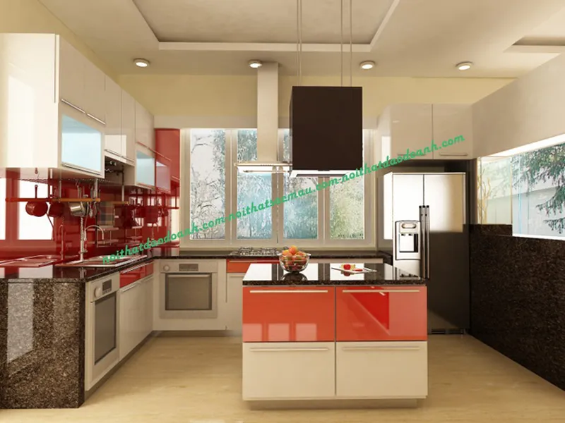 TỦ BẾP ACRYLIC TBDD1505