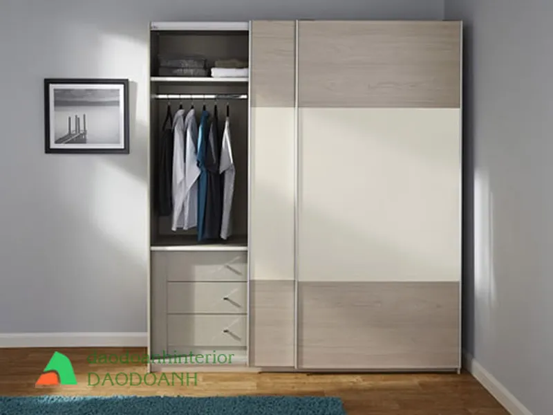 Tủ đựng quần áo cửa trượt TACL22