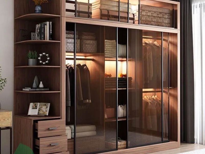 Tủ quần áo 3 cánh trượt cánh kính