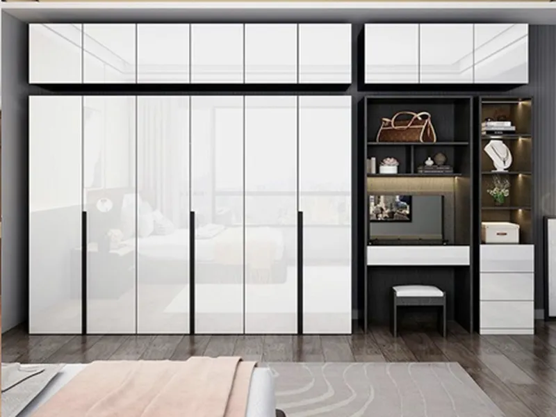 Tủ quần áo gỗ acrylic TA023 -15: Tủ áo gỗ acrylic chất lượng cao, hiện đại và tiện ích