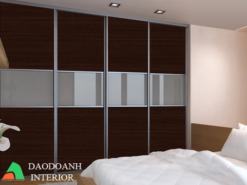 Tủ quần áo gỗ ép cánh lùa TACL24