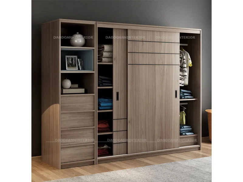 Tủ quần áo Laminate cánh lùa
