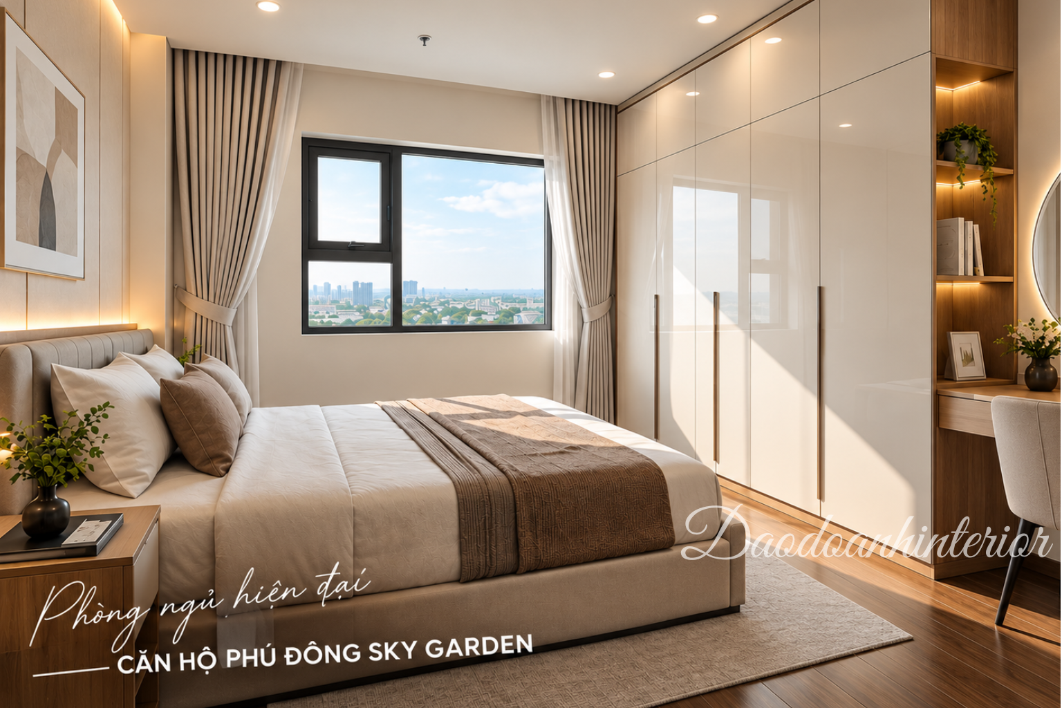 Tủ áo Acrylic bóng gương cao sát trần phòng ngủ hiện đại Tủ áo Acrylic bóng gương cao sát trần phòng ngủ hiện đại