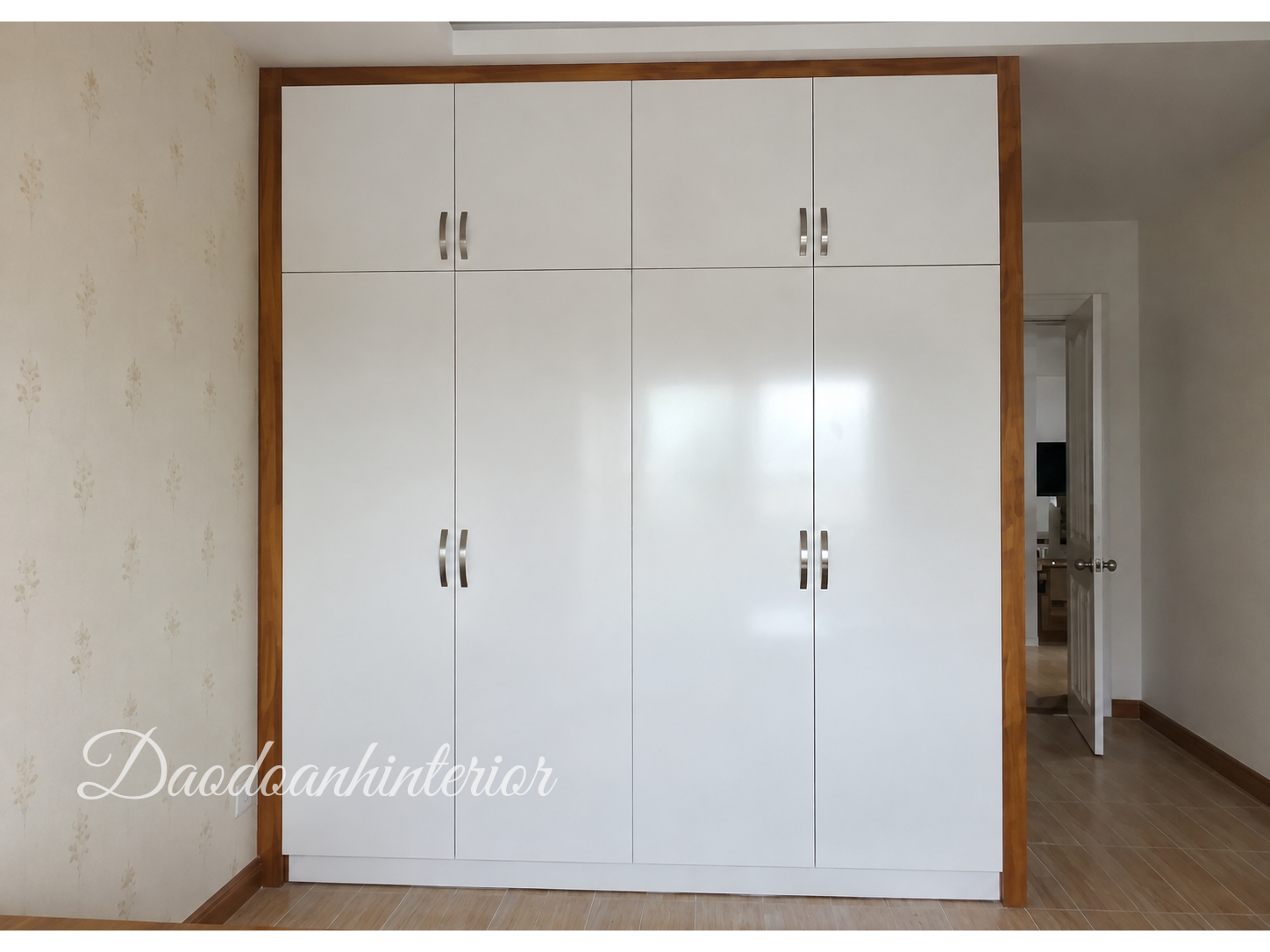 Tủ áo MDF phối hợp MDF veneer sồi TADD04