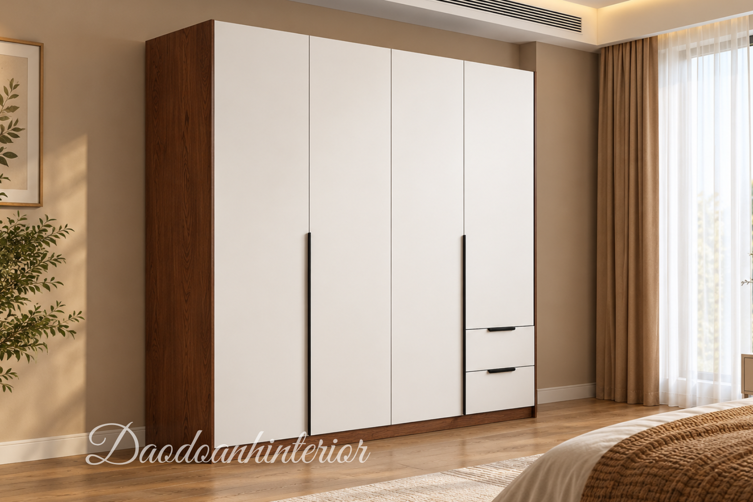 Tủ áo MFC Mã Lai An Cường chống ẩm Tủ áo MFC Mã Lai An Cường chống ẩm TADD21