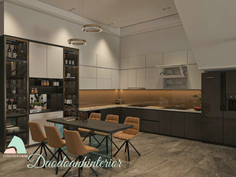 Tủ Bếp Gỗ công nghiệp MDF chống ẩm phủ Melamine Tủ Bếp Gỗ công nghiệp MDF chống ẩm phủ Melamine