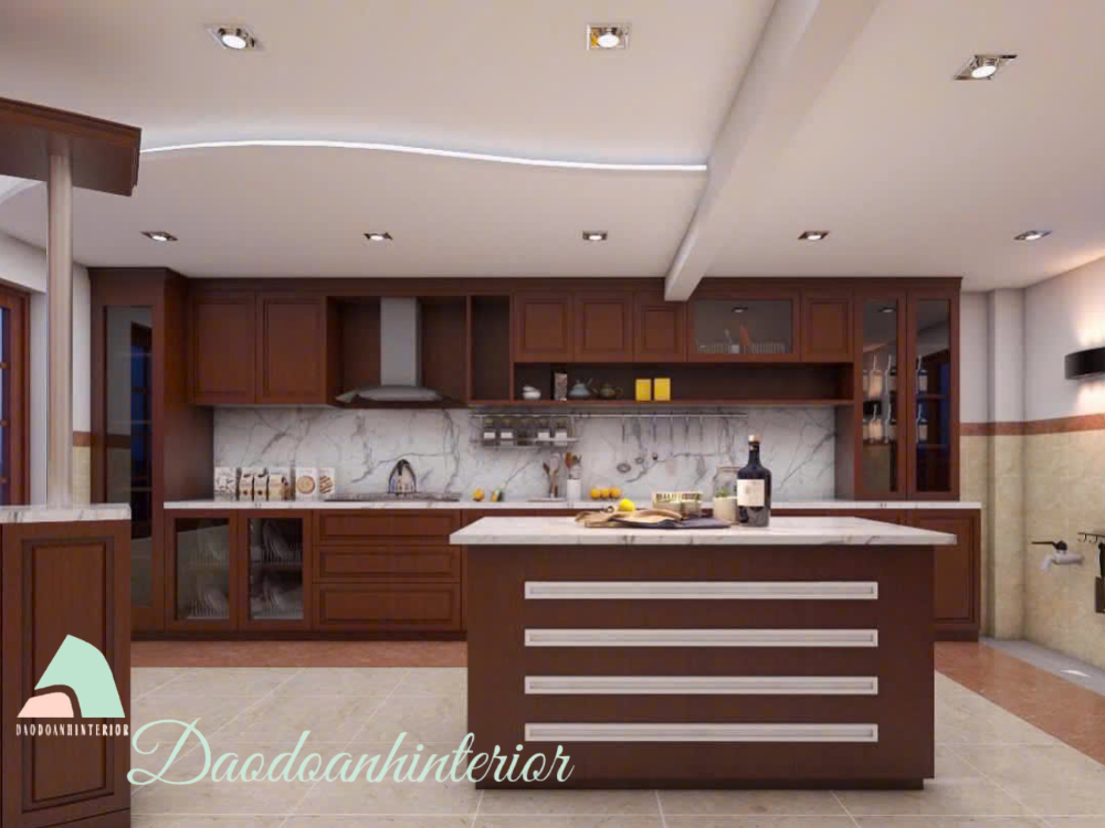 Tù bếp gỗ ghép căm xe - Độ bền vượt trội Tù bếp gỗ ghép căm xe - Độ bền vượt trội