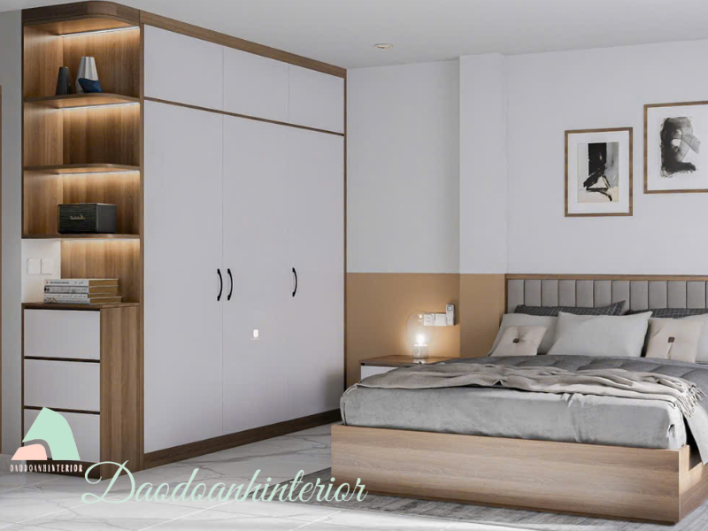 Tủ Quần Áo Gỗ Công Nghiệp 1m6 3 Cánh MDF Melamine Tủ Quần Áo Gỗ Công Nghiệp 1m6 3 Cánh MDF Melamine