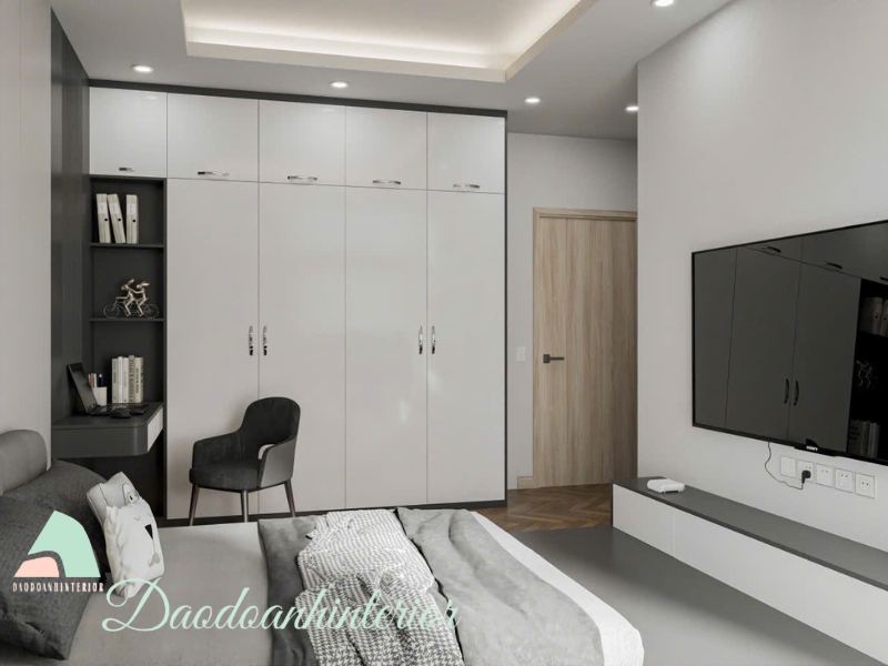 Tủ quần áo gỗ MDF lõi xanh An Cường hiện đại. Tủ quần áo gỗ MDF lõi xanh An Cường hiện đại.