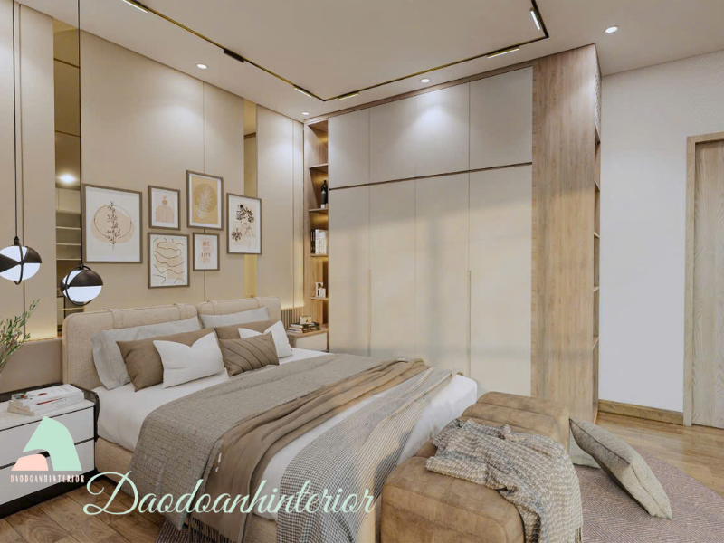 Tủ quần áo hiện đại được làm từ gỗ công nghiệp MDF chống ẩm phủ melamine Tủ quần áo hiện đại được làm từ gỗ công nghiệp MDF chống ẩm phủ melamine