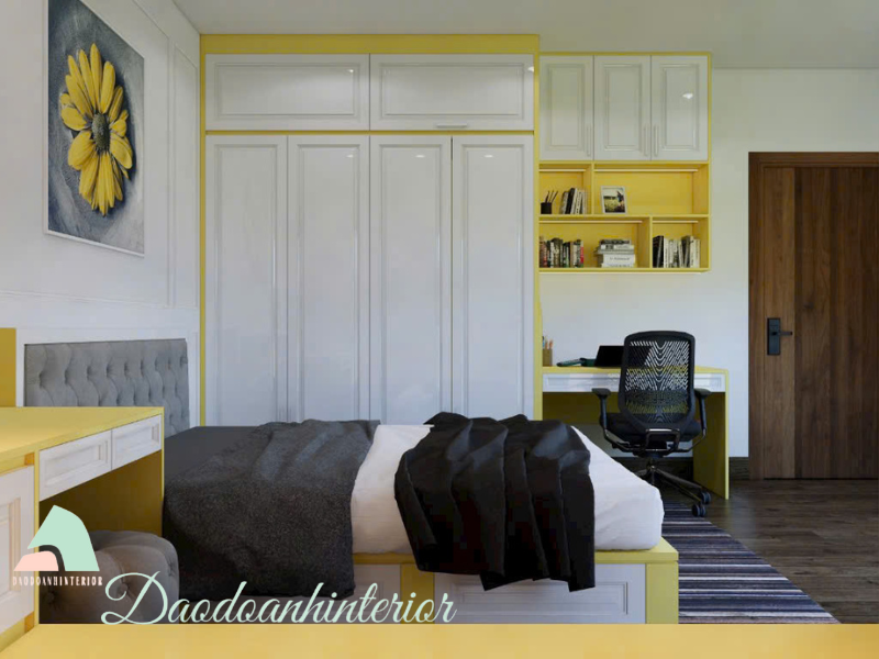 Tủ Quần Áo Tân Cổ Điển Màu Trắng Phối Vàng Mờ Tủ Quần Áo Tân Cổ Điển Màu Trắng Phối Vàng Mờ