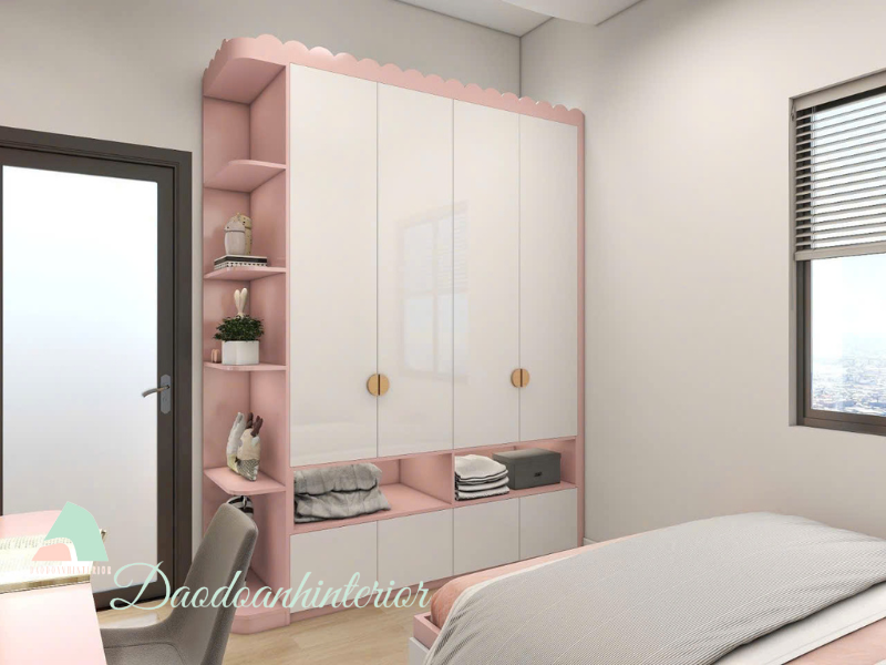Tủ quần áo trẻ em MDF An Cường thiết kế theo yêu cầu Tủ quần áo trẻ em MDF An Cường thiết kế theo yêu cầu