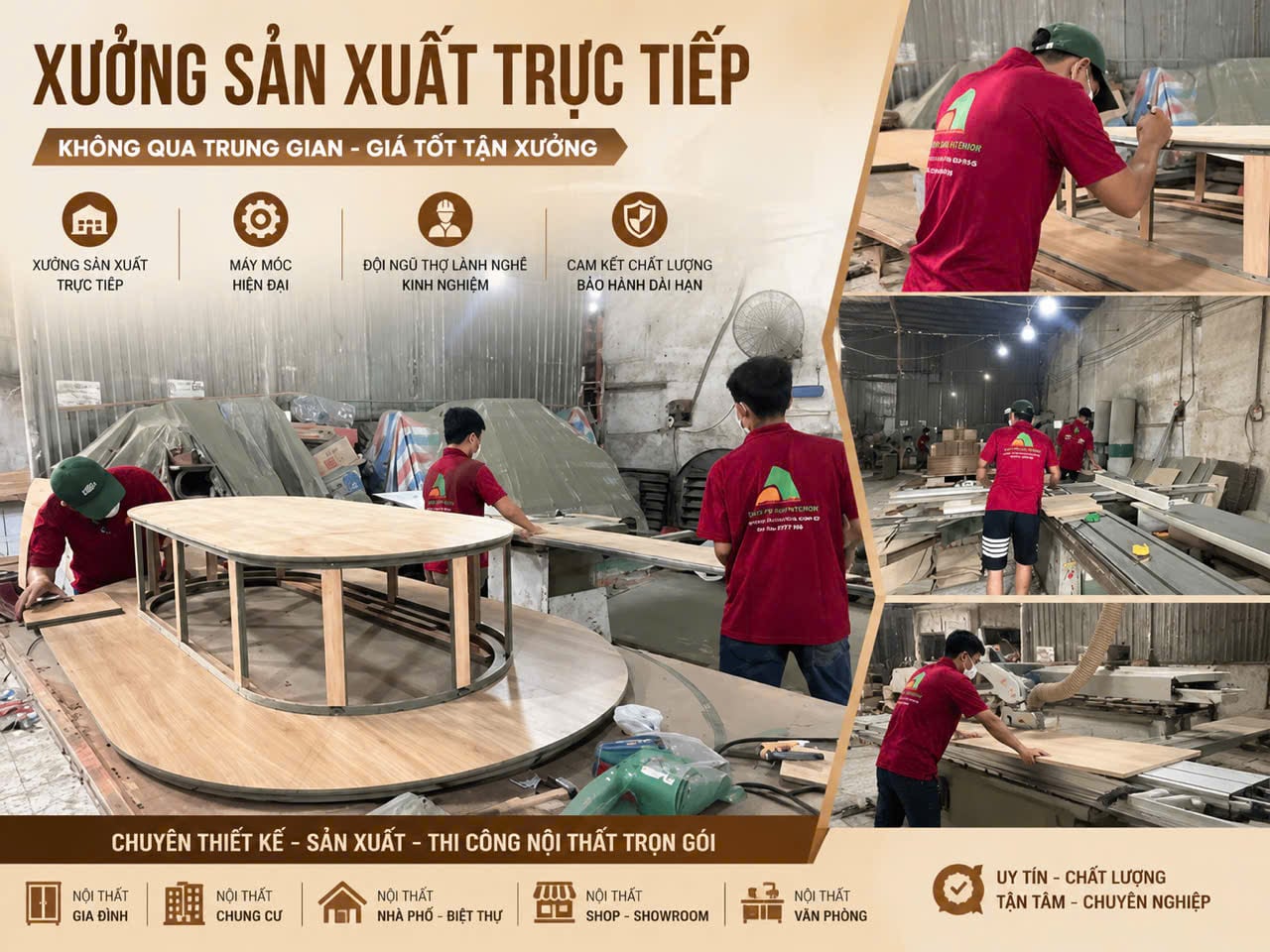 Xưởng sản xuất giường gỗ công nghiệp Đào Doanh Xưởng sản xuất giường gỗ công nghiệp Đào Doanh