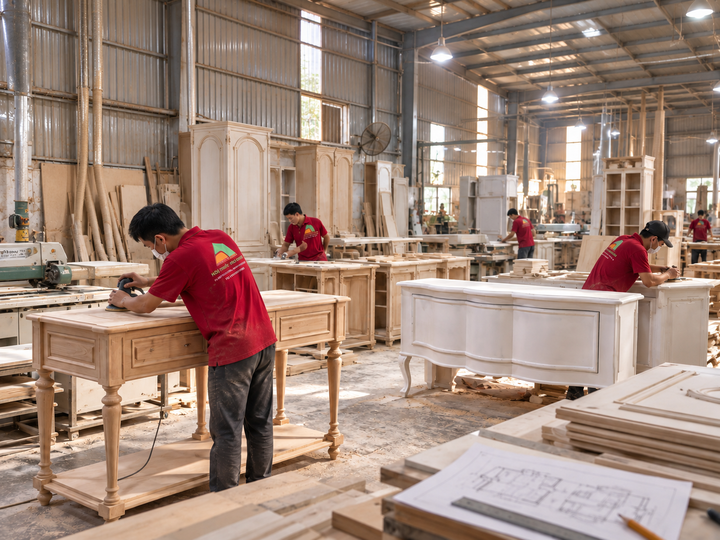 Xưởng sản xuất nội thất tân cổ điển Xưởng sản xuất nội thất tân cổ điển