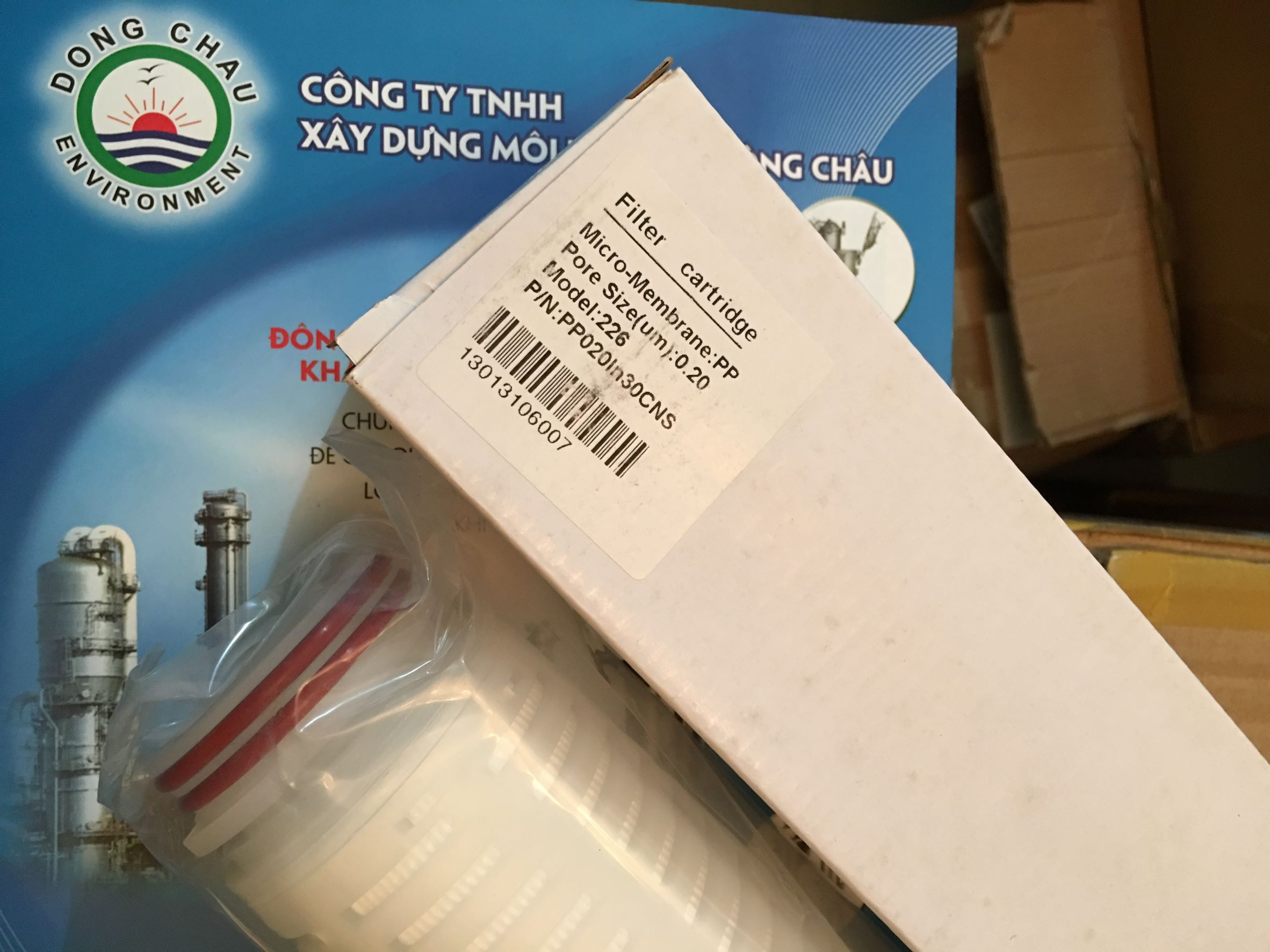 mã hàng Lõi lọc giấy xếp 0.2 micron 30 inch oring 226