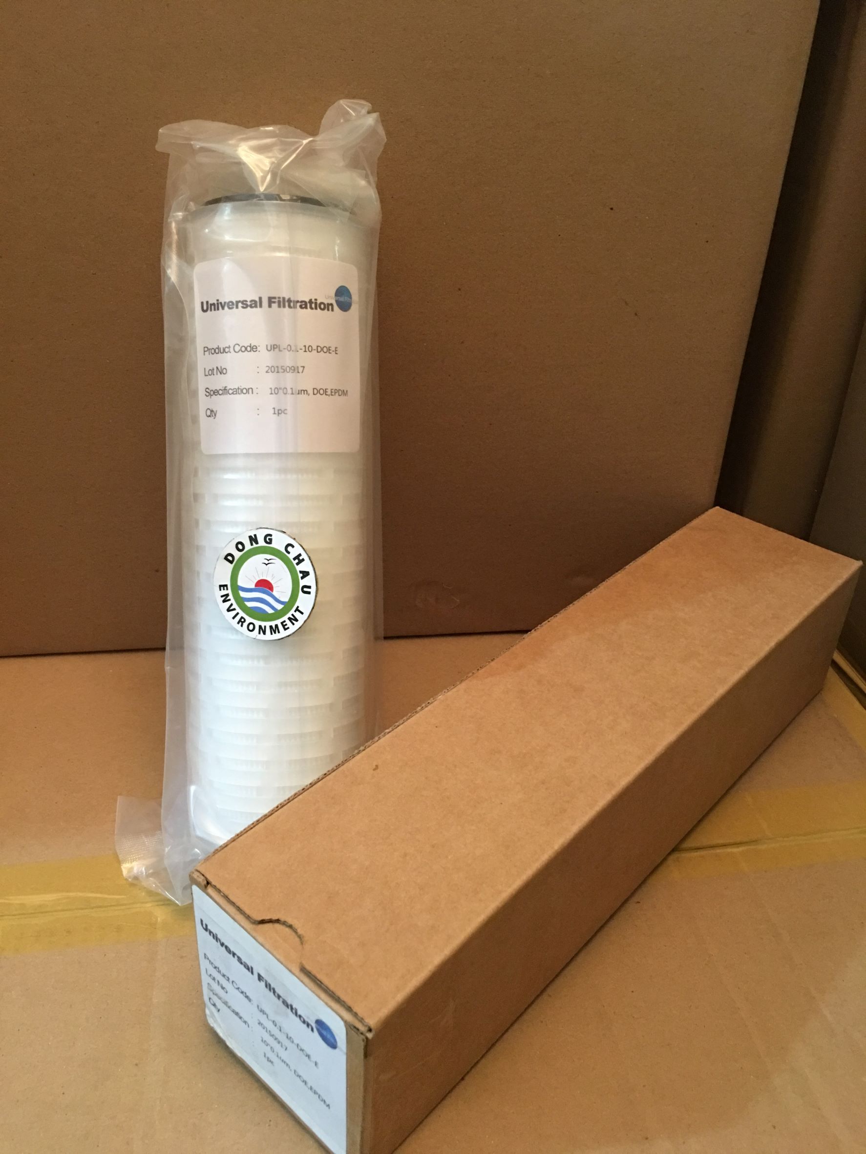 Lõi lọc giấy xếp 0.45 micron 10 inch DOE Universal Singapore