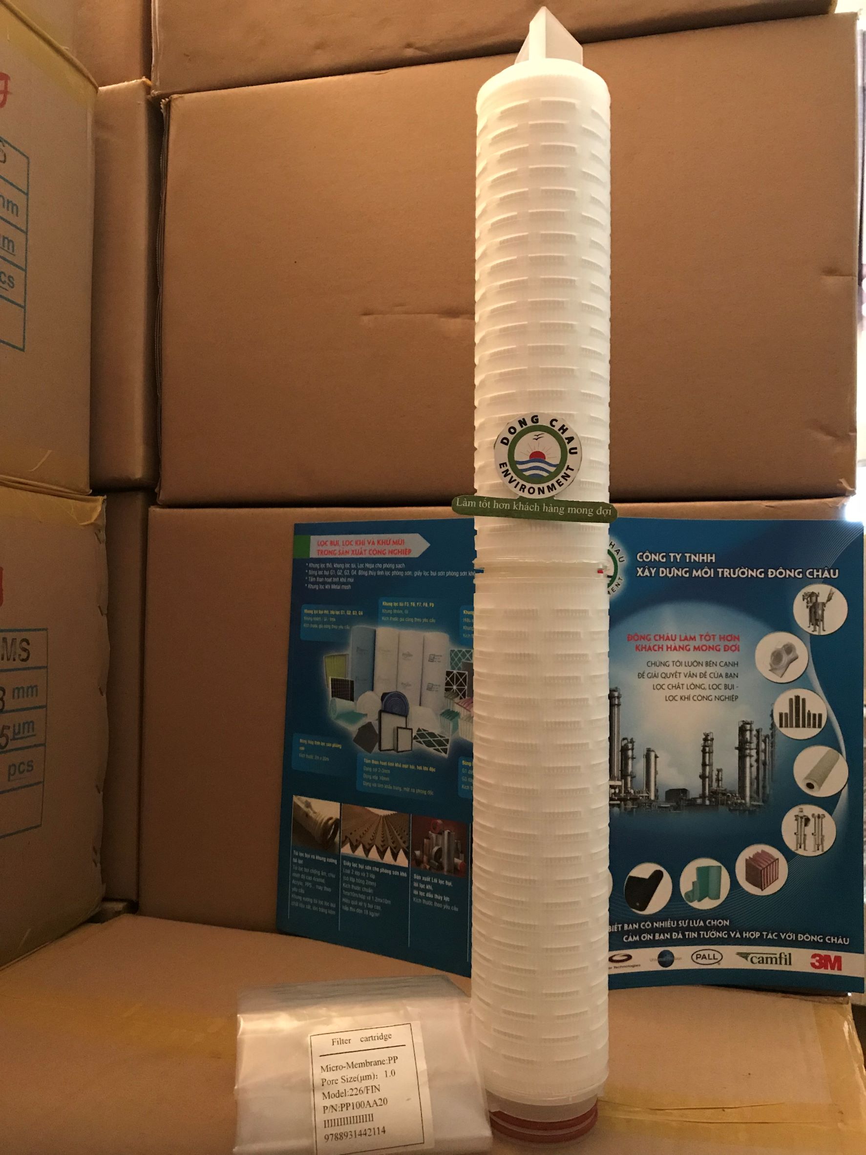 Lõi lọc giấy xếp 1 micron 20 inch oring 226