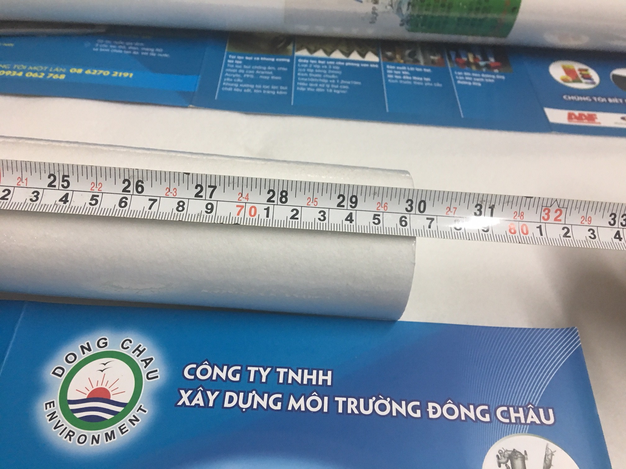 kiểm tra chiều dài Lõi lọc nén 1 micron 30 inch