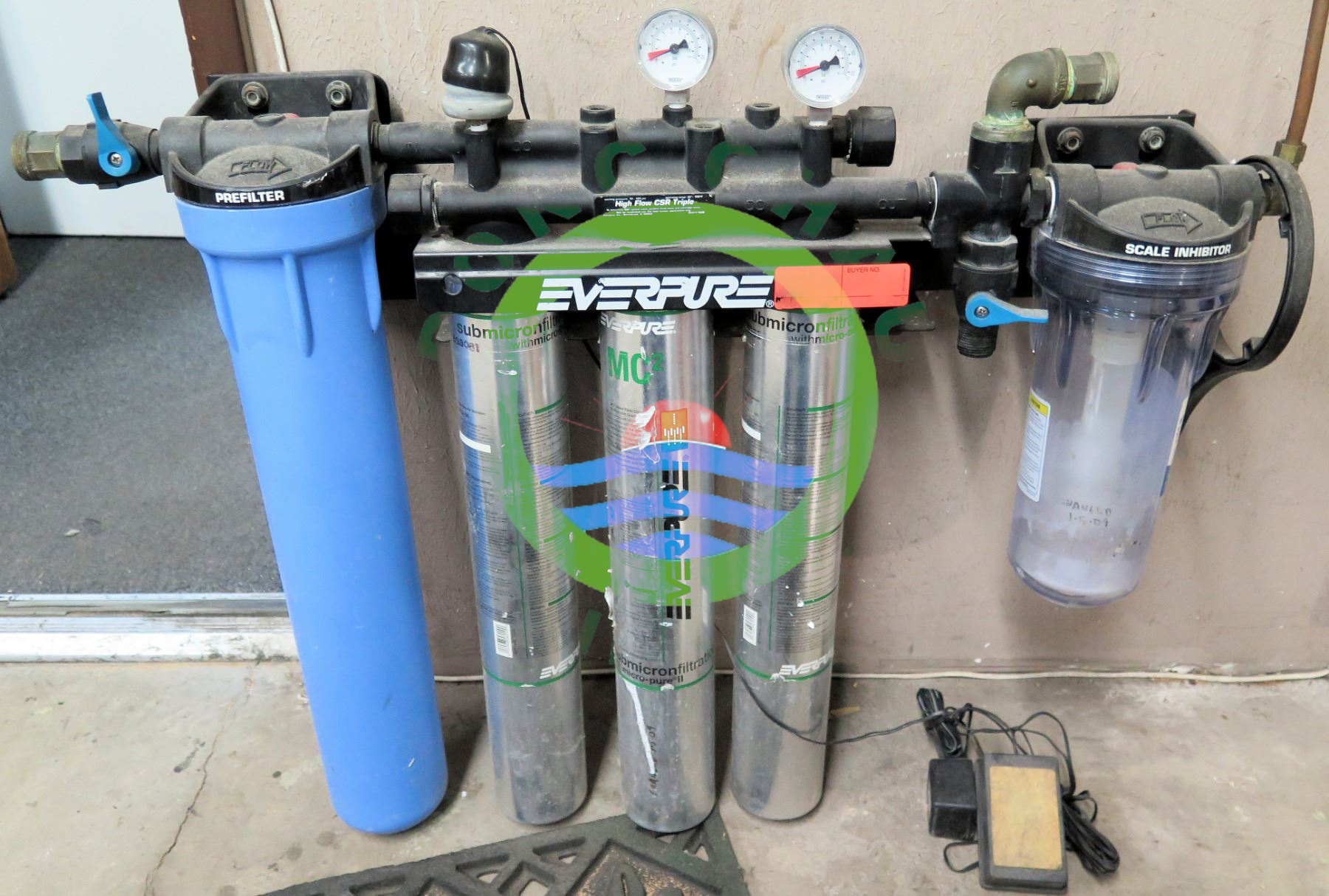 Lõi lọc tinh thay thế Everpure MC2 gắn thực tế