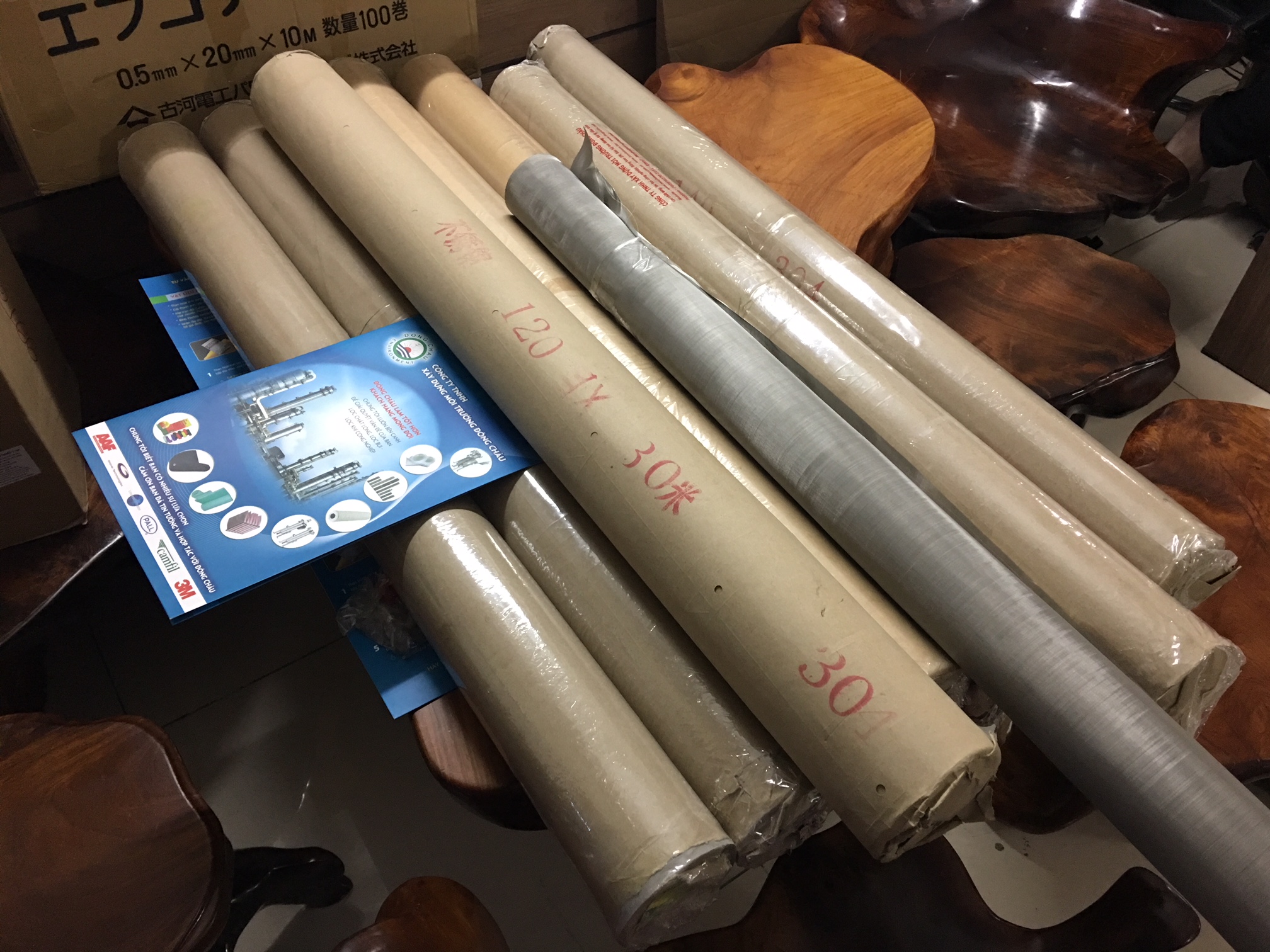 cuộn Lưới lọc inox 120 mesh, inox 304